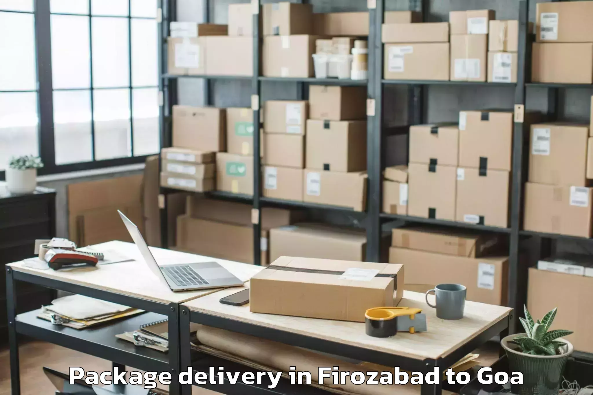 Affordable Firozabad to North Goa Airport Gox New Package Delivery